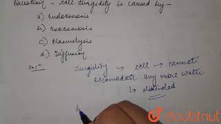 Cell turgidity is caused by  12  TRANSPORT IN PLANTS  BIOLOGY  DINESH PUBLICATION ENGLISH [upl. by Ybbil890]