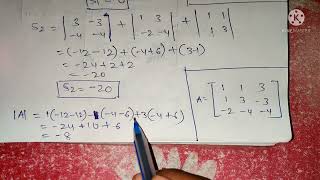 Verify Cayley Hamilton theorem for the given matrix A and use it to find A inverse  BSc Maths [upl. by Rebmac]