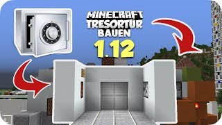 Sichere Tresortür bauen  Minecraft TUTORIAL [upl. by Nagek]