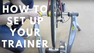 How to setup your cycling trainer for indoor biking [upl. by Ynnus]