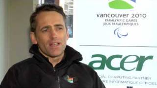 Everyday Heroes  Bruce Warner the only athlete from South Africa at the Vancouver 2010 Paralympics [upl. by Amolap]