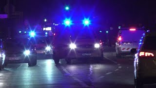 Schießerei in Altenheim Einsatzfahrten Feuerwehr Rettungsdienst  Polizei in Ahrensburg [upl. by Aizirk866]