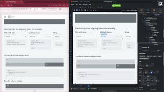 OutSystems Dev Tip Comparing OutSystems Column Width amp Column Widget [upl. by Dustie]