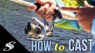 How to Cast a Spinning ReelRod  For Beginners [upl. by Ruthi]