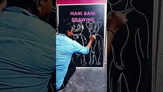 HANI BANI 🤪😃Drawingyoutubeshorts hanibanidrawing art [upl. by Nylodam]