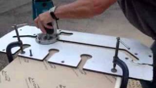 Kitchen Worktops  How to cut with a Router [upl. by Ecyarg494]