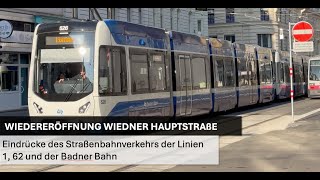 BONUSVIDEO Straßenbahnen in der Wiedner Hauptstraße [upl. by Ylak495]