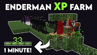 Minecraft EASY ENDERMAN XP FARM 120 Without ENDERMITE [upl. by Enelyk369]