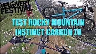 TEST ROCKY MOUNTAIN INSTINCT CARBON 70  VeloVert Festival 2018BIKEMOX [upl. by Ahsiryt]