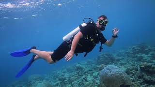 Discover Scuba Dive at Mӧvenpick Resort Kuredhivaru Maldives [upl. by Enaols911]