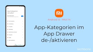 AppKategorien im App Drawer aktivieren oder deaktivieren  Xiaomi Android 13  MIUI 14 [upl. by Marci]