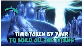 How Long Did It Take Ymir To Build All The Colossal Titans [upl. by Hurwit]