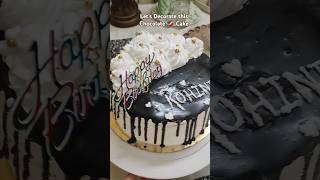 Lets Decorate this Chocolate 🍫 CAKE  youtubeshorts chocolate cake decoration cakedecoration [upl. by Eidda]