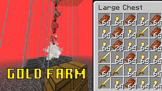 HOW TO BUILD A GOLD FARM IN MINECRAFT 121 [upl. by Heaps]