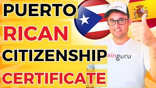 Can You REALLY Get Spanish Citizenship with a Certificado de Ciudadanía Puertorriqueña [upl. by Walther]