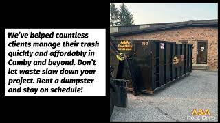 Dumpster Rental Camby IN  A amp A Roll Offs LLC [upl. by Uehttam]