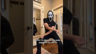 Ghostface Gets Funky  SpedUp Dance to Edamame in a Scream Mask [upl. by Laerdna]