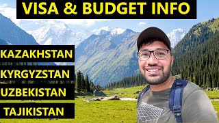 How to travel Kazakhstan Kyrgyzstan Uzbekistan Tajikistan in budget   Visa info  Budget info [upl. by Friday]