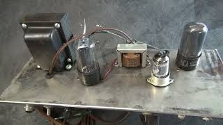 Vintage Gibson Skylark GA5 tube 6V6 Fender Champ style guitar amp repair recap amp test [upl. by Morna]