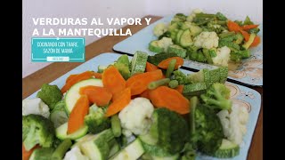 Verduras al vapor y a la mantequilla [upl. by Meurer]