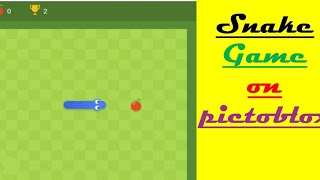 how to make snake game on pictoblox  pictoblox life [upl. by Stromberg]