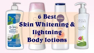 6 Best Skin Whitening amp Brightening Body lotions in 2020 With Price [upl. by Ralf]