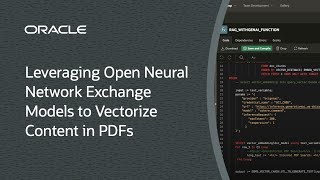 Leveraging Open Neural Network Exchange Models to Vectorize Content in PDFs [upl. by Feodore300]