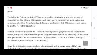 NCVT MIS ITI Result 2024 For August Month Exam Annual at wwwncvtmisgovin [upl. by Esiuol]