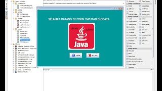 Tutorial Membuat Aplikasi Biodata Menggunakan Java Netbeans  Part 1 [upl. by Aititel]