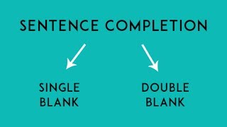 Sentence Completion  Tricks and Strategies [upl. by Rehm]