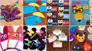 Diy name tags decoration ideas  name tag designs  name tag ideas for notebook [upl. by Arral]