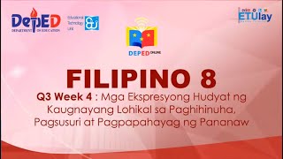 Mga Ekspresyong Hudyat Ng Kaugnayang Lohikal Na Paghihinuha Pagsusuri At Pagpapahayag Ng Pananaw [upl. by Willcox]