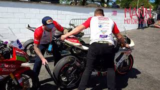 Bike Beauty 🇮🇲 Supertwin and Supersport Models in Park Fermé at Isle of Man TT 2024 [upl. by Udenihc837]