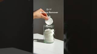 DIY Makeup Remover Pads 🌸✨🫶🏻 shorts makeup beautytips [upl. by Warde]