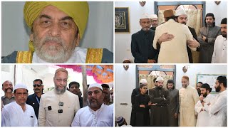 BR ASADUDDIN OWAISI PAY CONDOLENCE TO SYED SHAH KHUSRO HUSSAINI SAHEB AT HIS RESIDENCE [upl. by Enaed]