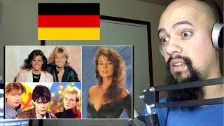 American Reacts To All German 1s of the 80s Nr 1 Hits Deutschland 1980 1989 [upl. by Wallie494]