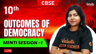 Menti Session Outcomes of Democracy  Class 10 Social Science  CBSE 2024  Sandra maam [upl. by Lorrie495]