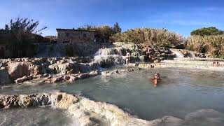 Saturnia Natural Hot Mineral Springs Italy roadtripideas travel italy saturnia [upl. by Tommi]