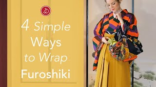 4 Simple Ways to Wrap FUROSHIKI [upl. by Anel]