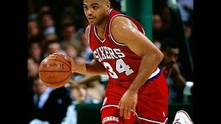 HD Charles Barkley tomahawk dunks past Muggsy Bogues [upl. by Sinaj]