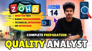 ZOHO Quality analyst Interview process 2024 in Tamil  Zoho Preparation 2024  Sharmilan [upl. by Adnek946]