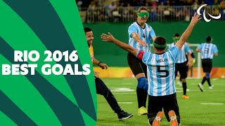 Greatest Blind Football Goals from Rio 2016 ⚽️💨  Paralympic Games [upl. by Pihc989]