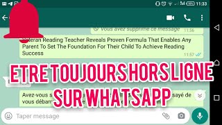 Comment être toujours hors ligne sur WhatsApp malgré que vous vous connectez [upl. by Cleo350]