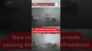 New video shows tornado causing damage in Murfreesboro [upl. by Arrekahs]