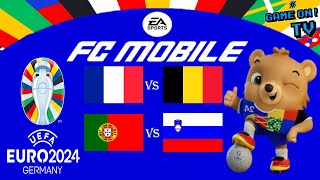 FC Mobile  UEFA EURO 2024  Día 18  Octavos de final 1 de julio Simulación [upl. by Arfihs]