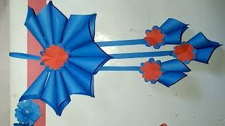 Paper craft wall hanging  kagoj diye wall hanging papercraft artandcraft paperflower [upl. by Tyrone]