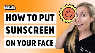 How To CORRECTLY Apply Sunscreen On Your Face Like A Dermatologist  Tips for Reapplying SPF [upl. by Gillian998]