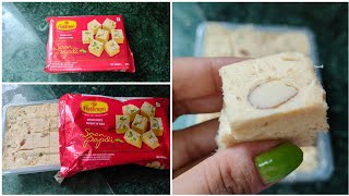 Haldirams Soan Papdi review l Soan Papdi l Indian sweet [upl. by Irrehs]