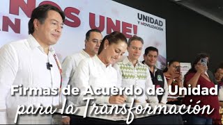 En Michoacán firmamos el Acuerdo de Unidad para la Transformación [upl. by Yclek36]