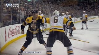 Jamie Oleksiak vs Zdeno Chara Mar 1 2018 [upl. by Eiramaliehs]